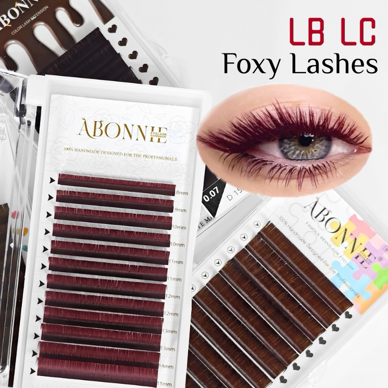 Eyelash Extension Russian - Cílios Postiços Clássicos Borgonha Vinho Tinto