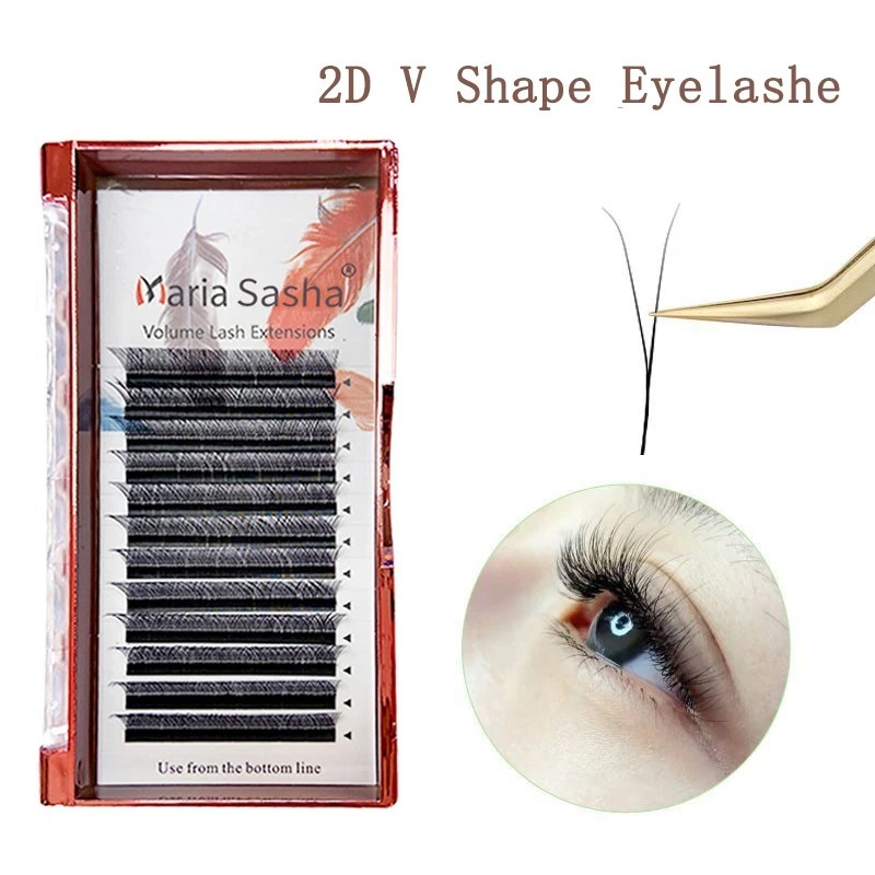 MARIA Cílios 2D em Formato Y,  - Eyelash Extension For Asian Eyes avaliação e preço